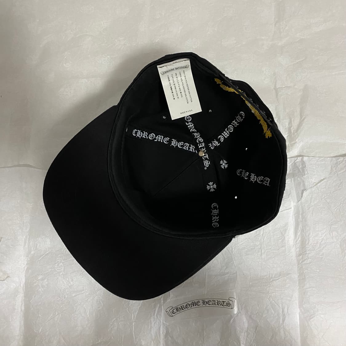 [Free] 크롬하츠 CH 베이스볼햇 블랙 옐로우 상품이미지5