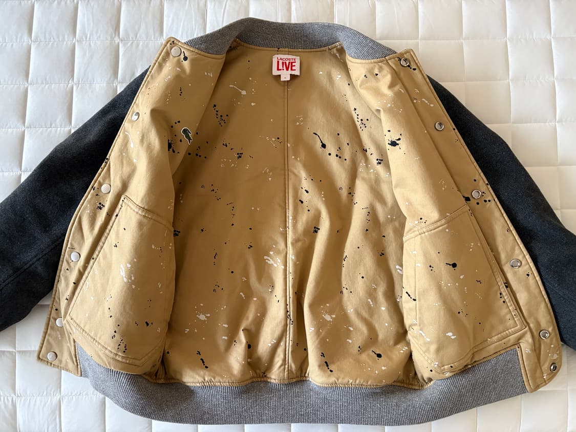 라코스테 라이브 봄버 리버시블 바시티 자켓 M 상품이미지6