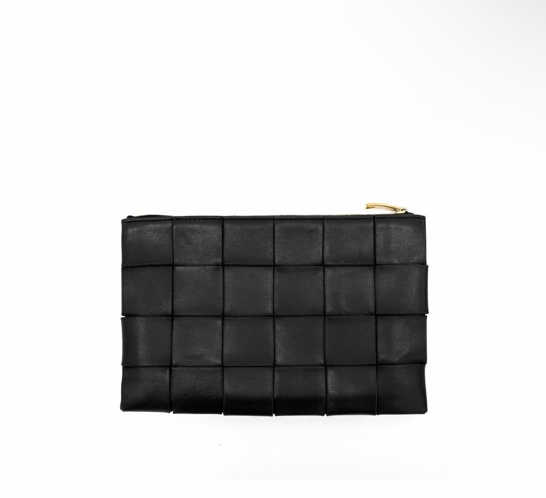 [S] 보테가베네타 인트레치아토 레더 카세트 클러치백 스몰 블랙 상품이미지2