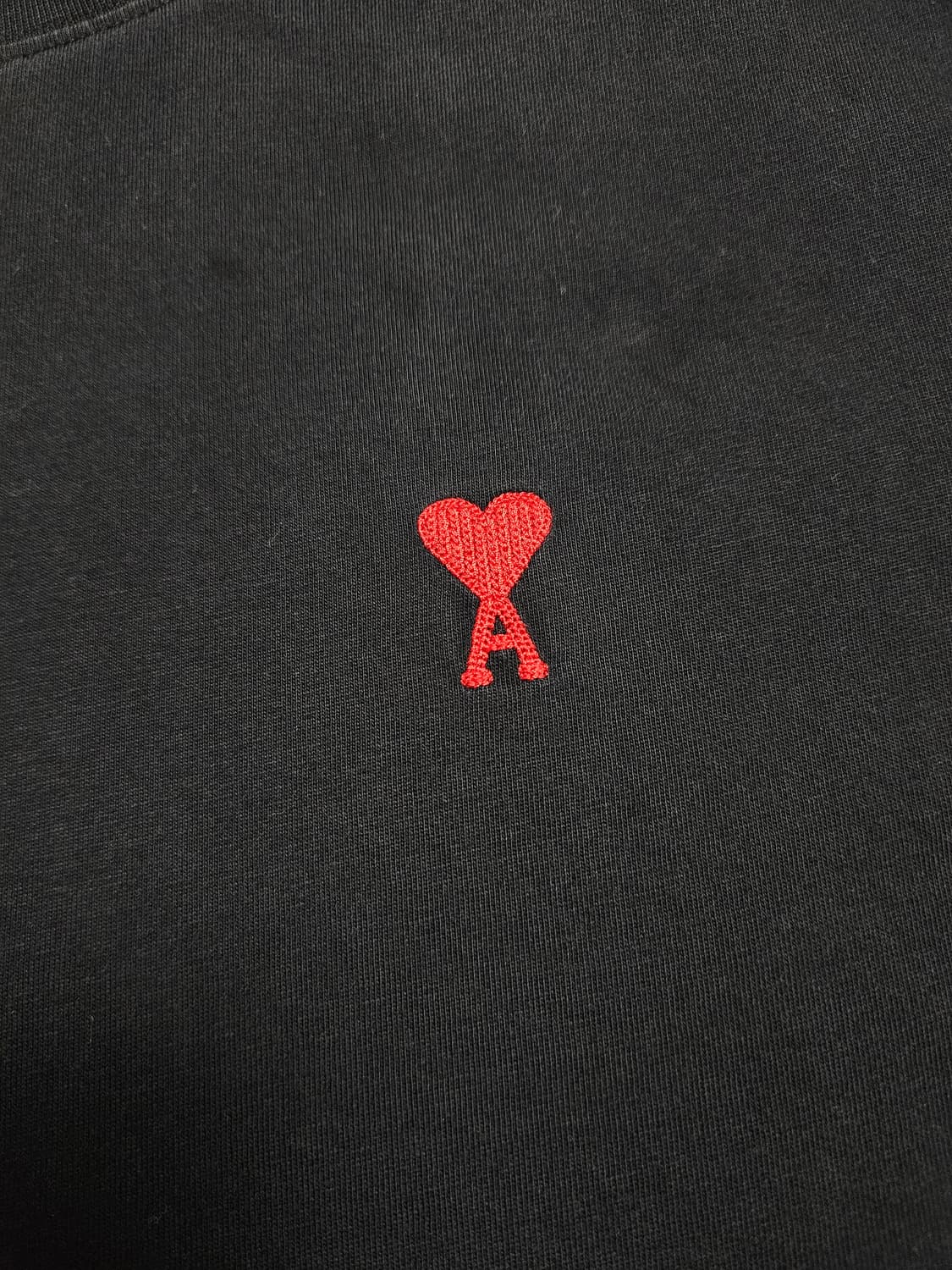 아미 스몰 로고 반팔 블랙 상품이미지2