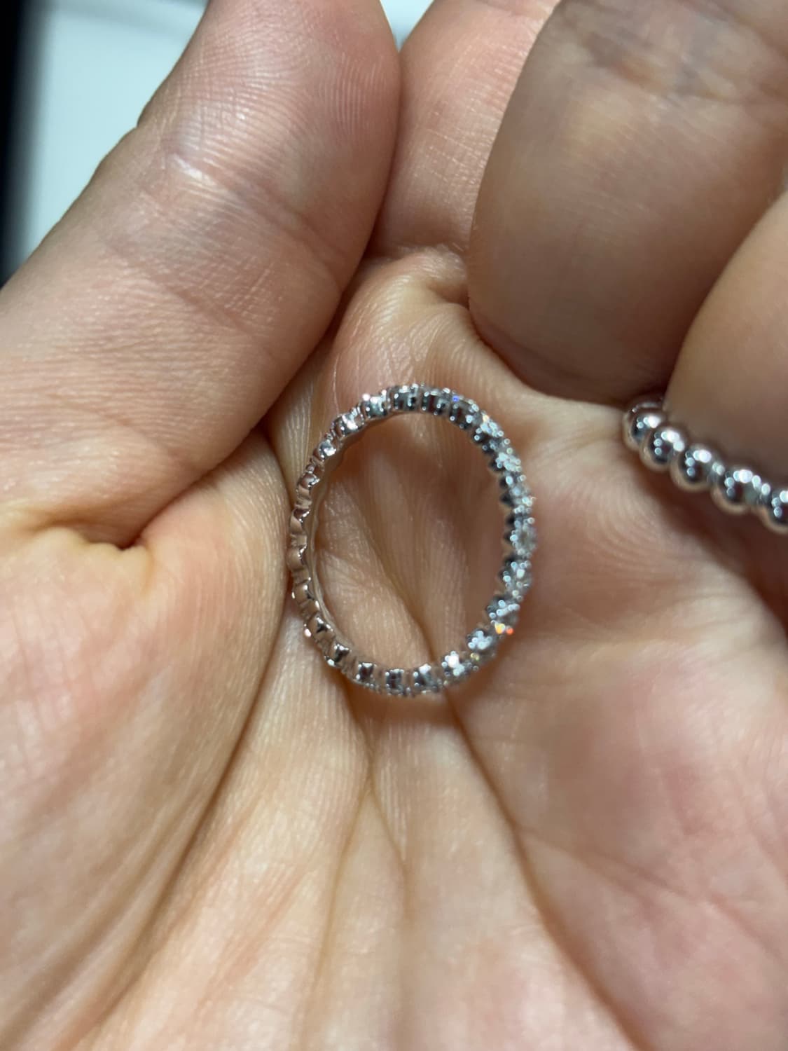 [새제품] 14k 랩다이아 이터니티링 반지 가드링  상품이미지2