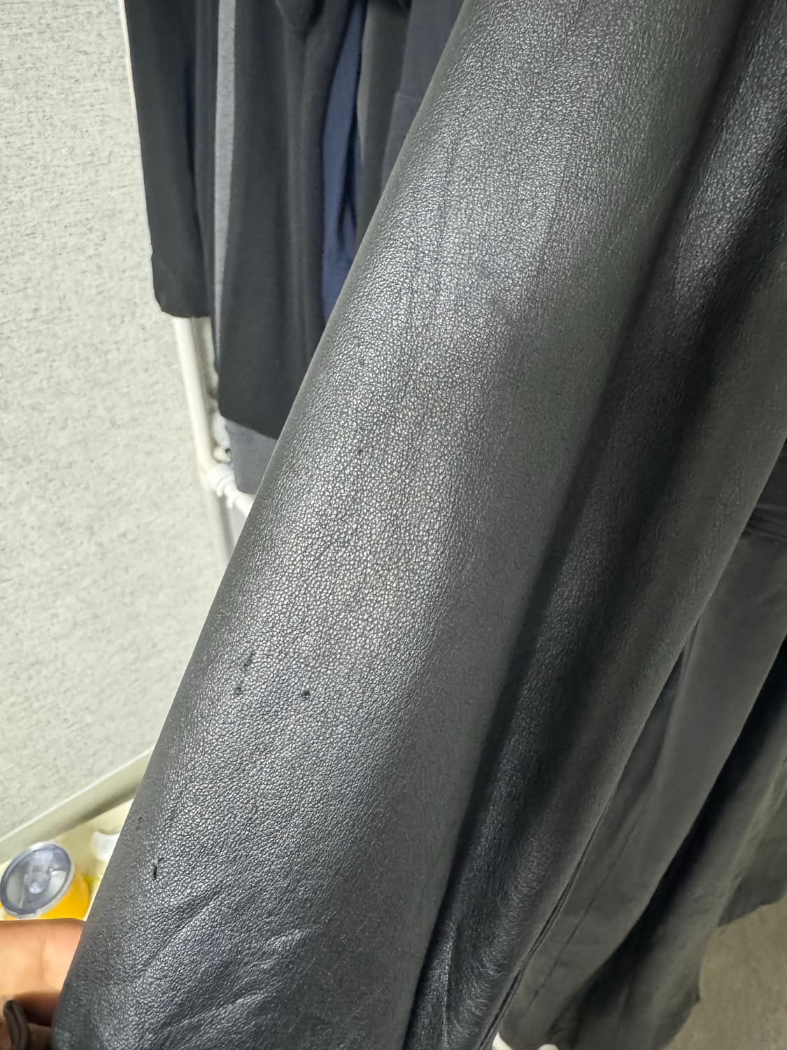 빈티지 레더 트렌치 코트 상품이미지7