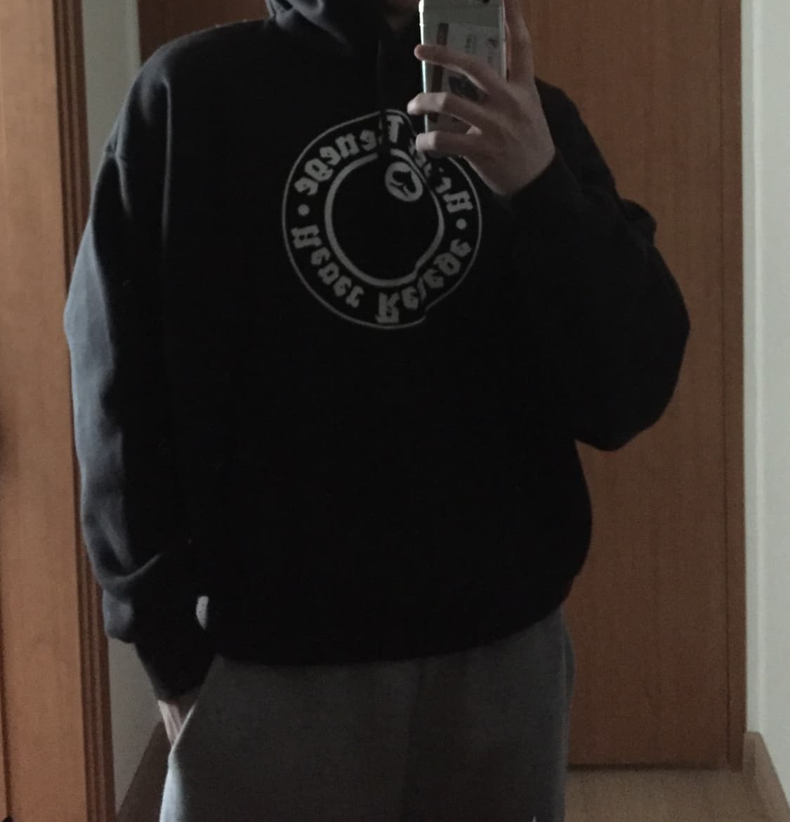 스투시 x 데님 티어스 그래픽 후드 블랙 상품이미지1