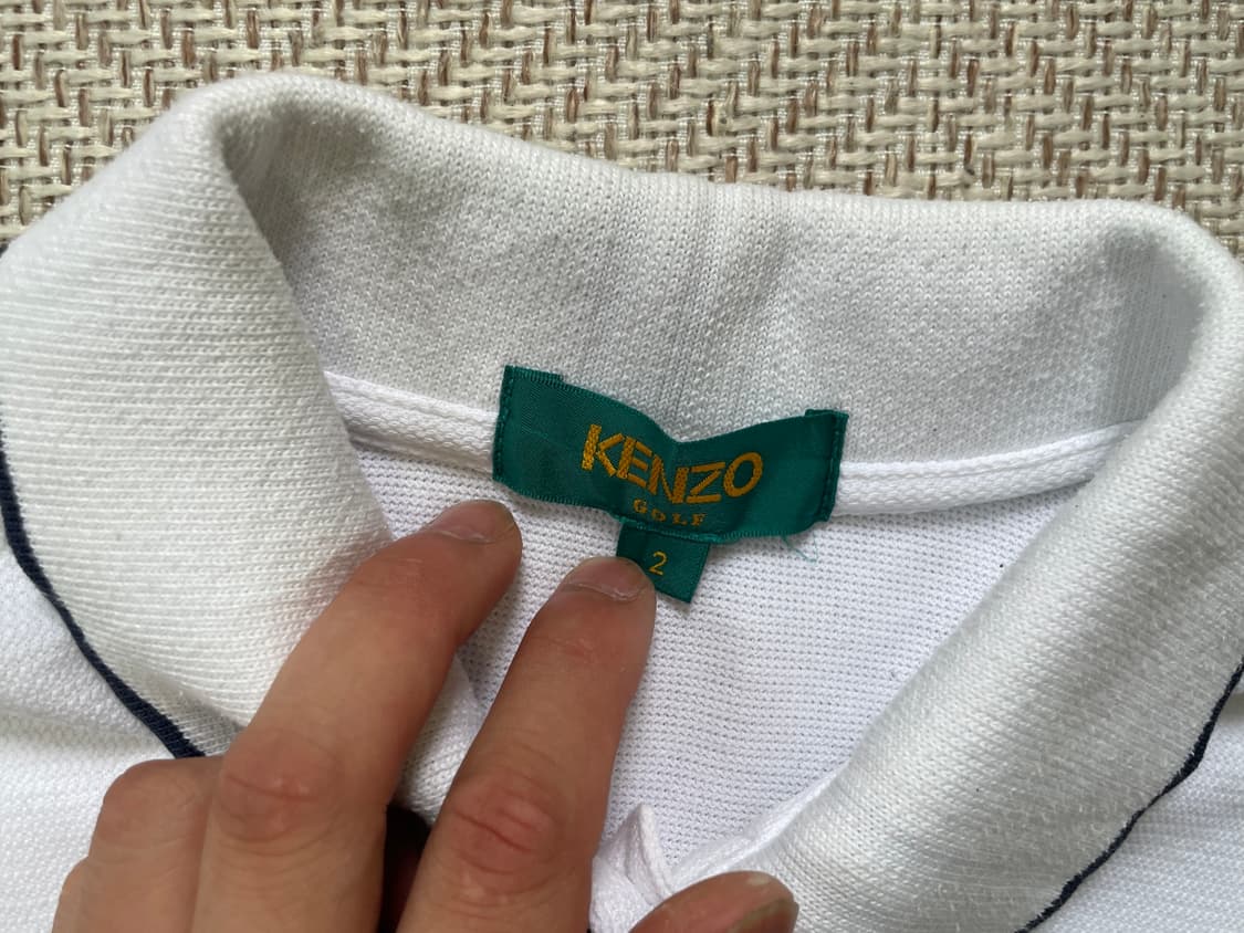 Kenzo 겐조 스트라이프 배색 pk 카라티  상품이미지4