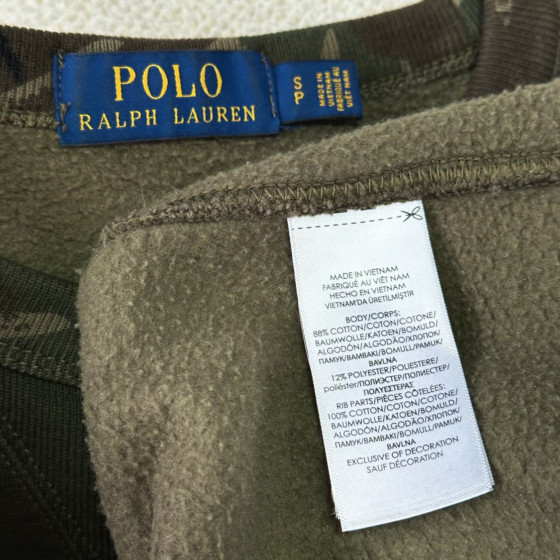 폴로 랄프 로렌 카모 스웨트셔츠 상품이미지6