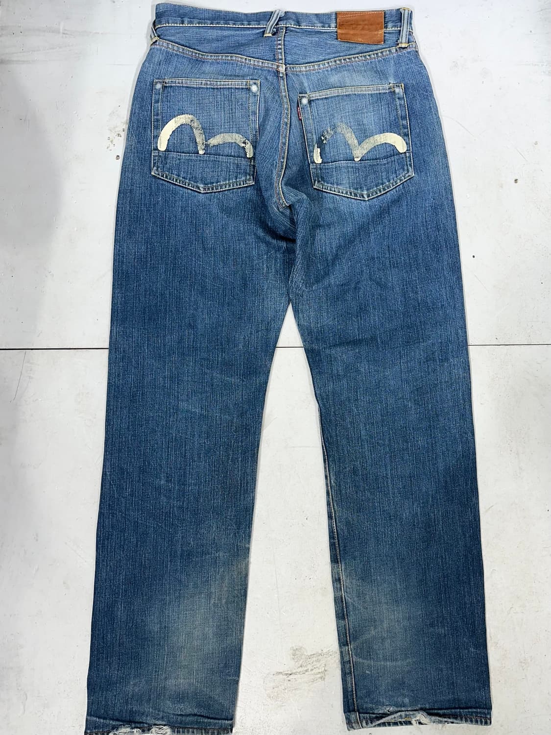 에비수 재팬 중청 다이콕 와이드 청바지 힙합 새깅 데님 팬츠  상품이미지5