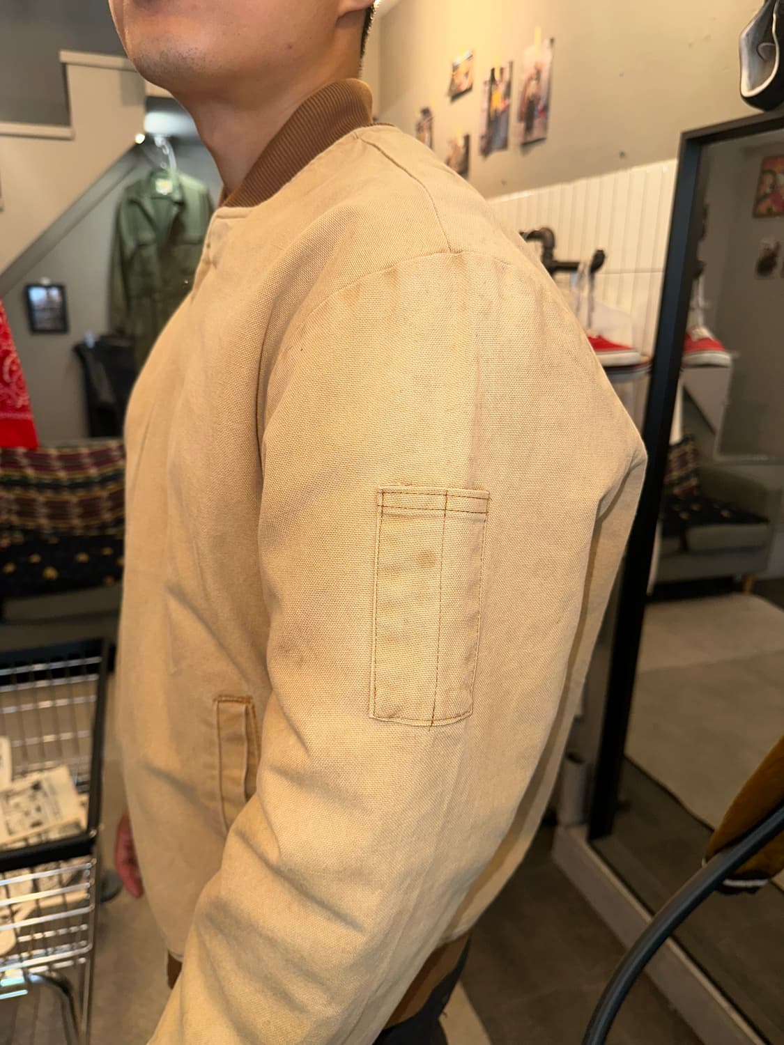 90‘s Bercowear Canvas faded work jacket 상품이미지6