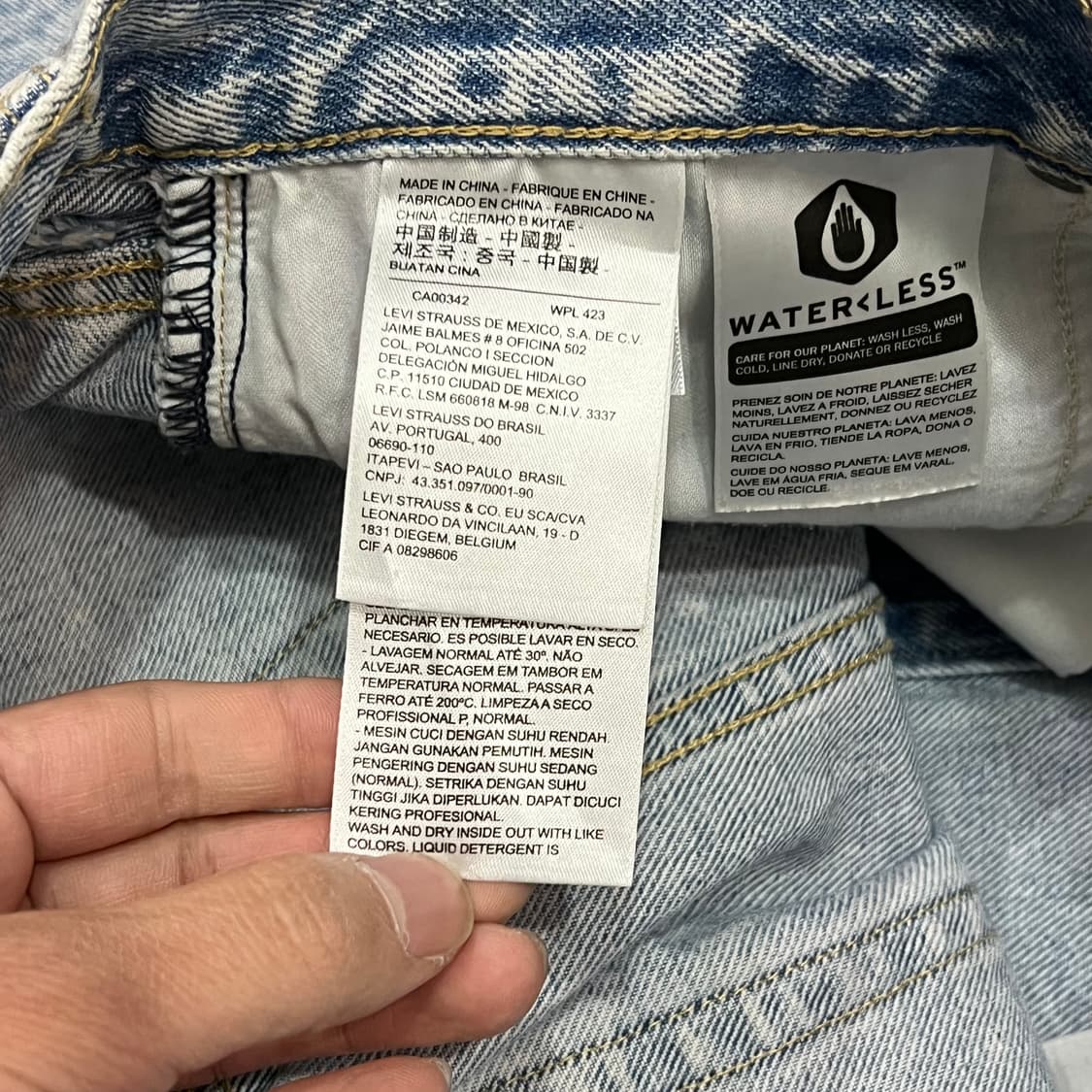  리바이스 프리미엄 버튼 데님 스커트 y15932 상품이미지7