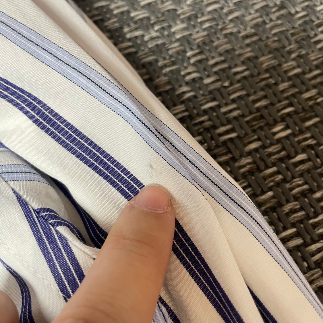 빈폴 블루 화이트 스트라이프 셔츠 100 상품이미지5