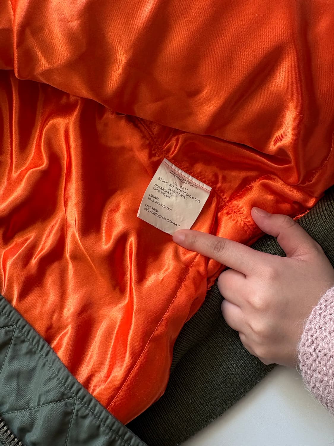 Scohott 쇼트 ma-1 항공 점퍼 상품이미지6