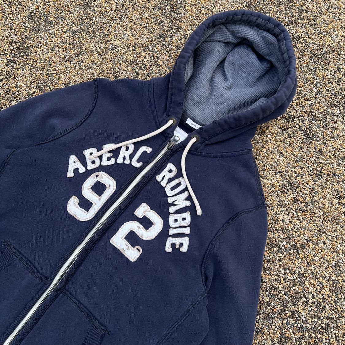 아베크롬비(Abercrombie) 네이비 Y2K 후드집업 상품이미지2