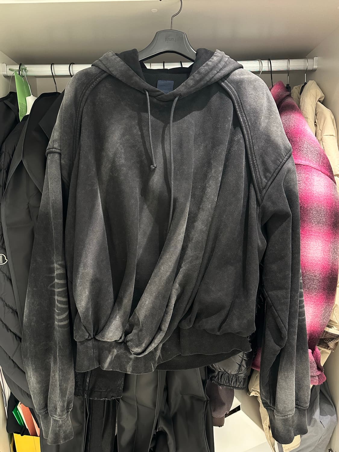 준지 컬렉션 라인 트위스트 후드 상품이미지1