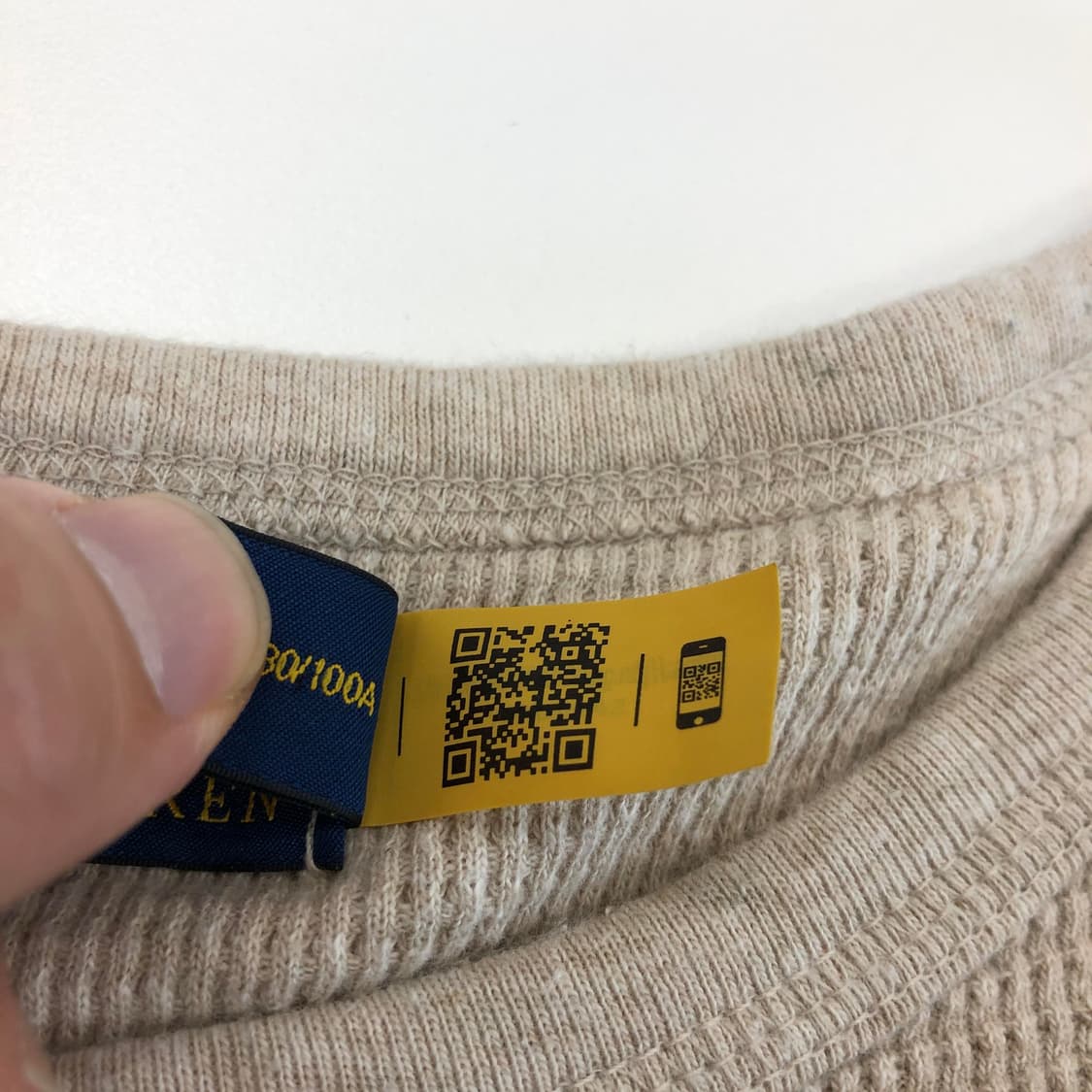 폴로 랄프로렌 (QR) 백화점판 와플반팔 L 상품이미지6