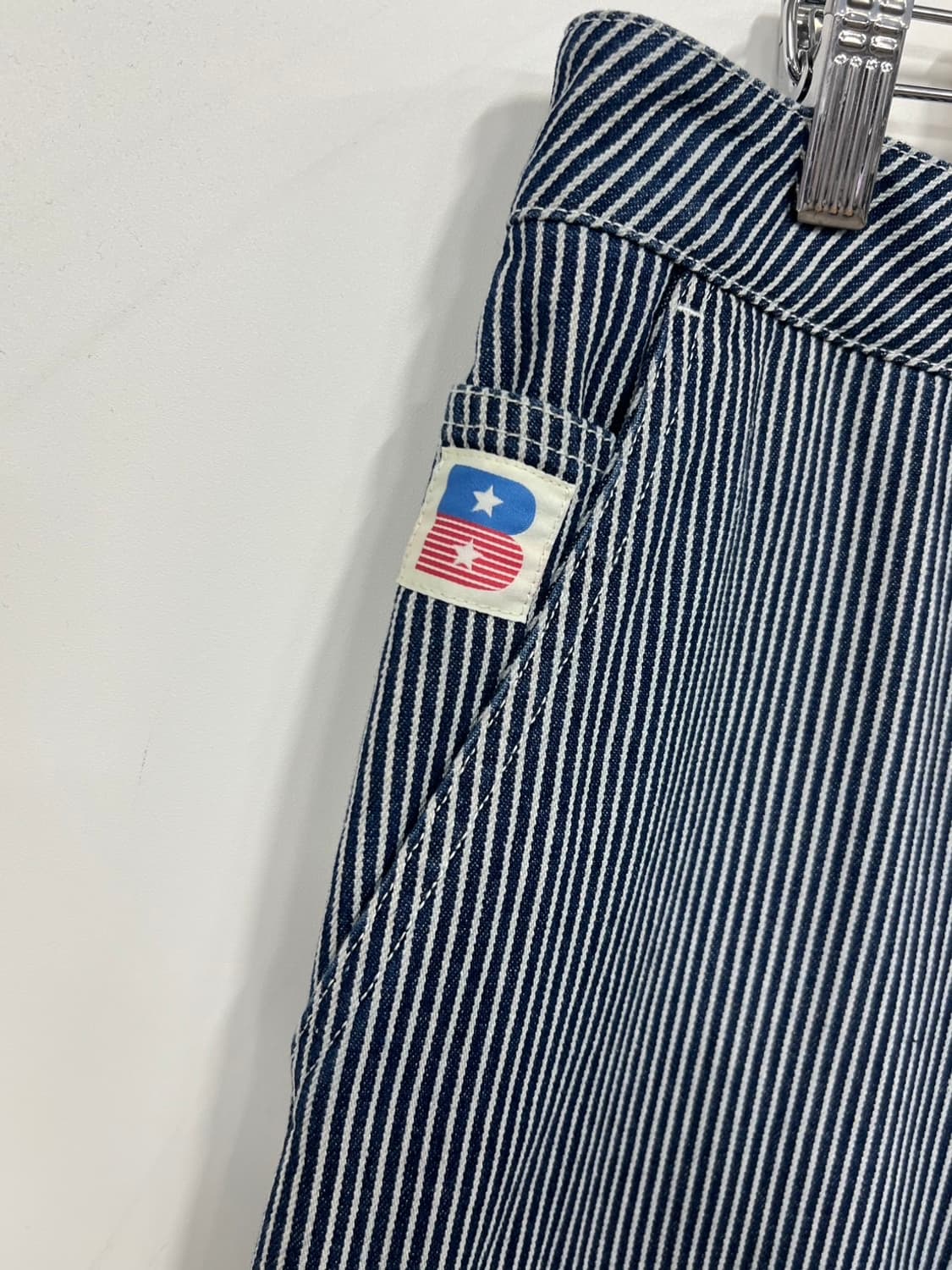 벌스데이수트 더블니 카펜터 스트라이프 워크웨어 팬츠 상품이미지3