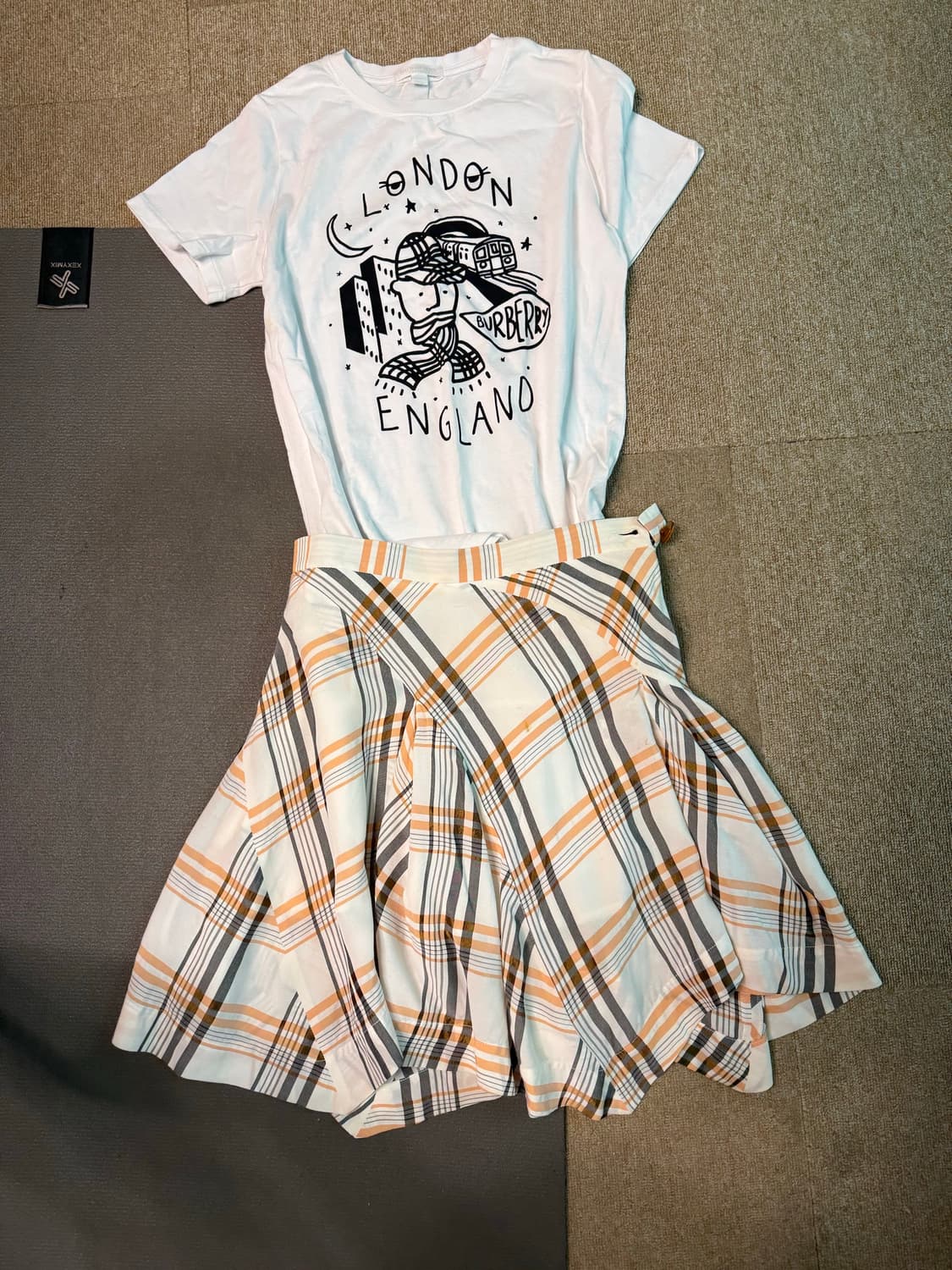 Vivianne westwood  체크패턴 레이온스커트  상품이미지1