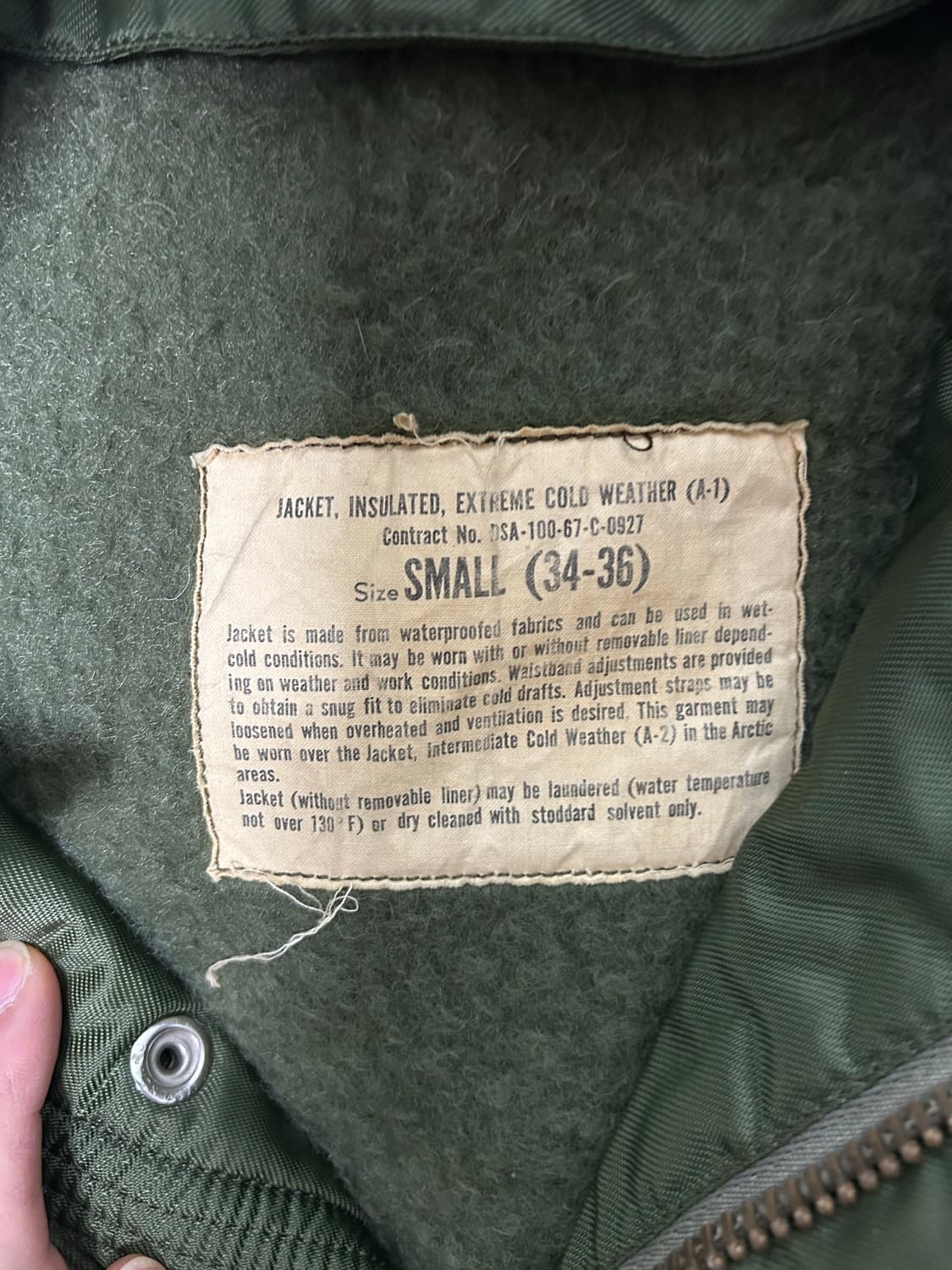 US NAVY A-1 덱자켓 오리지널 S사이즈 상품이미지3