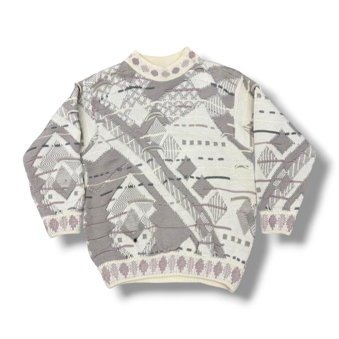 쿠지 에스닉 케이블 니트 상품이미지1