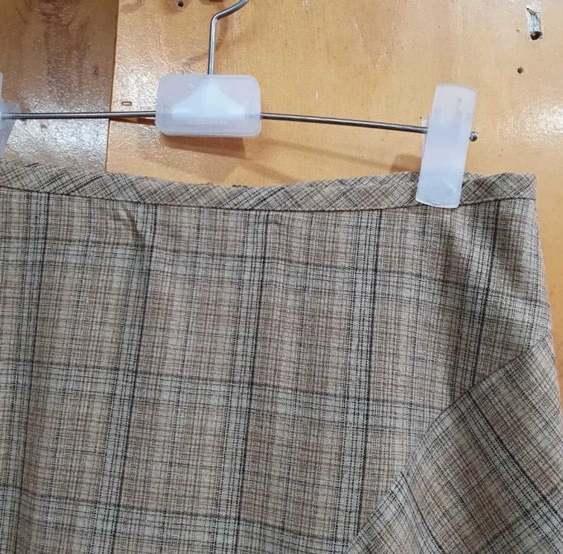 741) 한섬 시스템 체크 롱 치마 스커트 상품이미지4