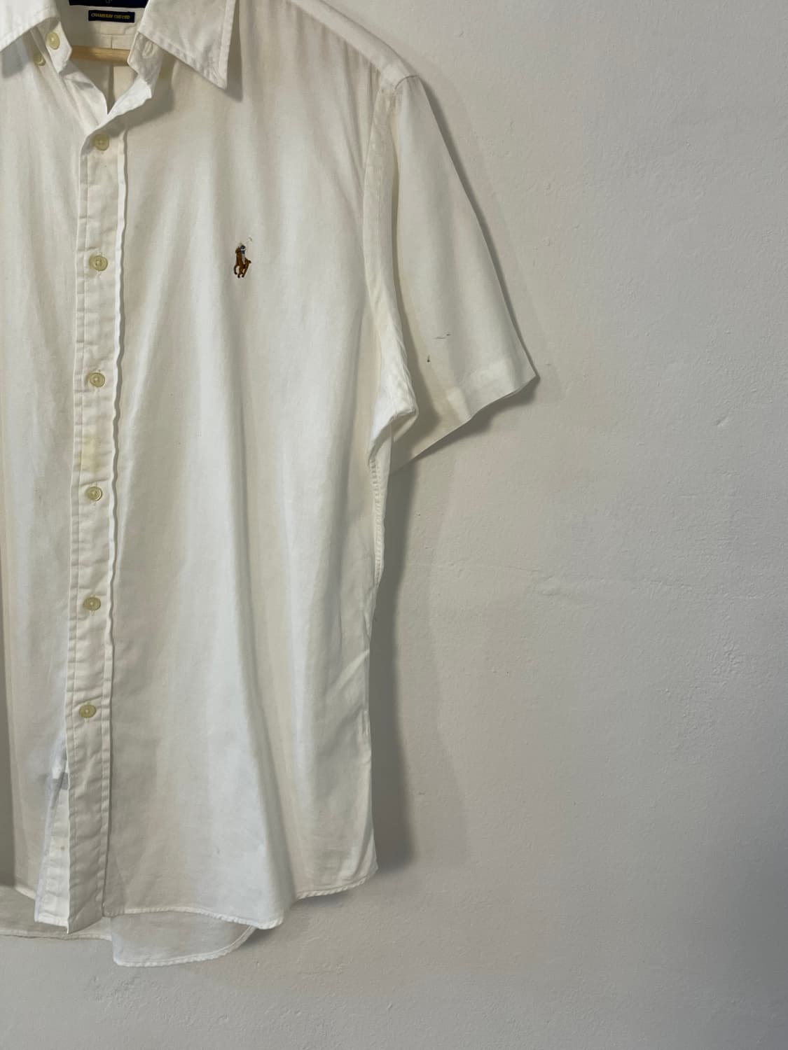 폴로 샴브레이 옥스포드 반팔 셔츠  상품이미지4