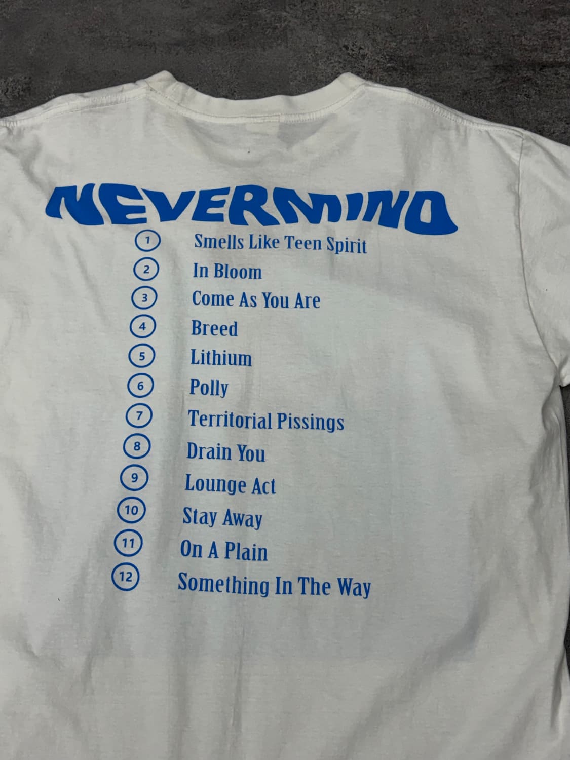 90s anvil tee on reprint NIRVANA 네버마인드 상품이미지7