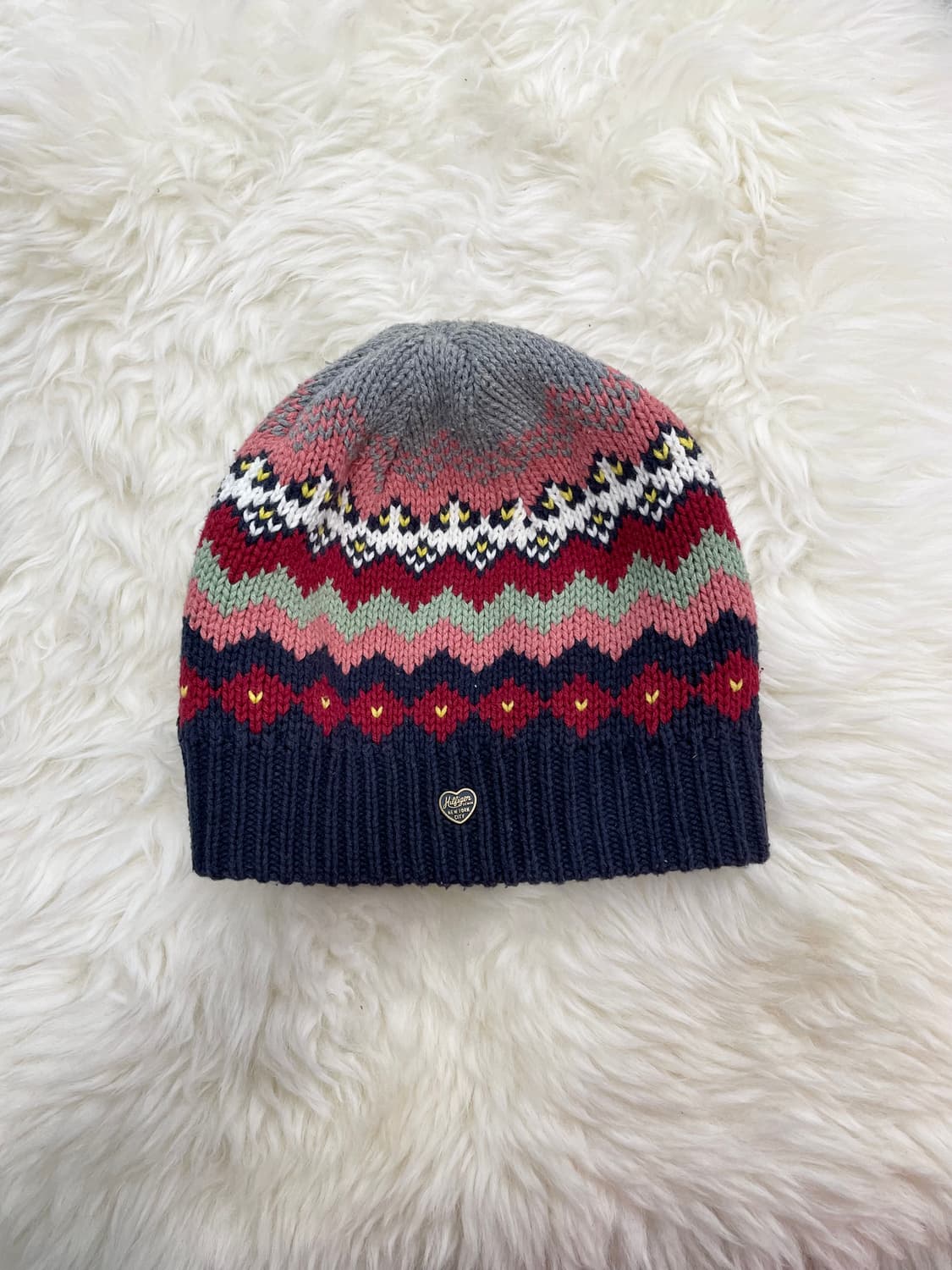 타미힐피거 에스닉 컬러 뜨개 비니 상품이미지1