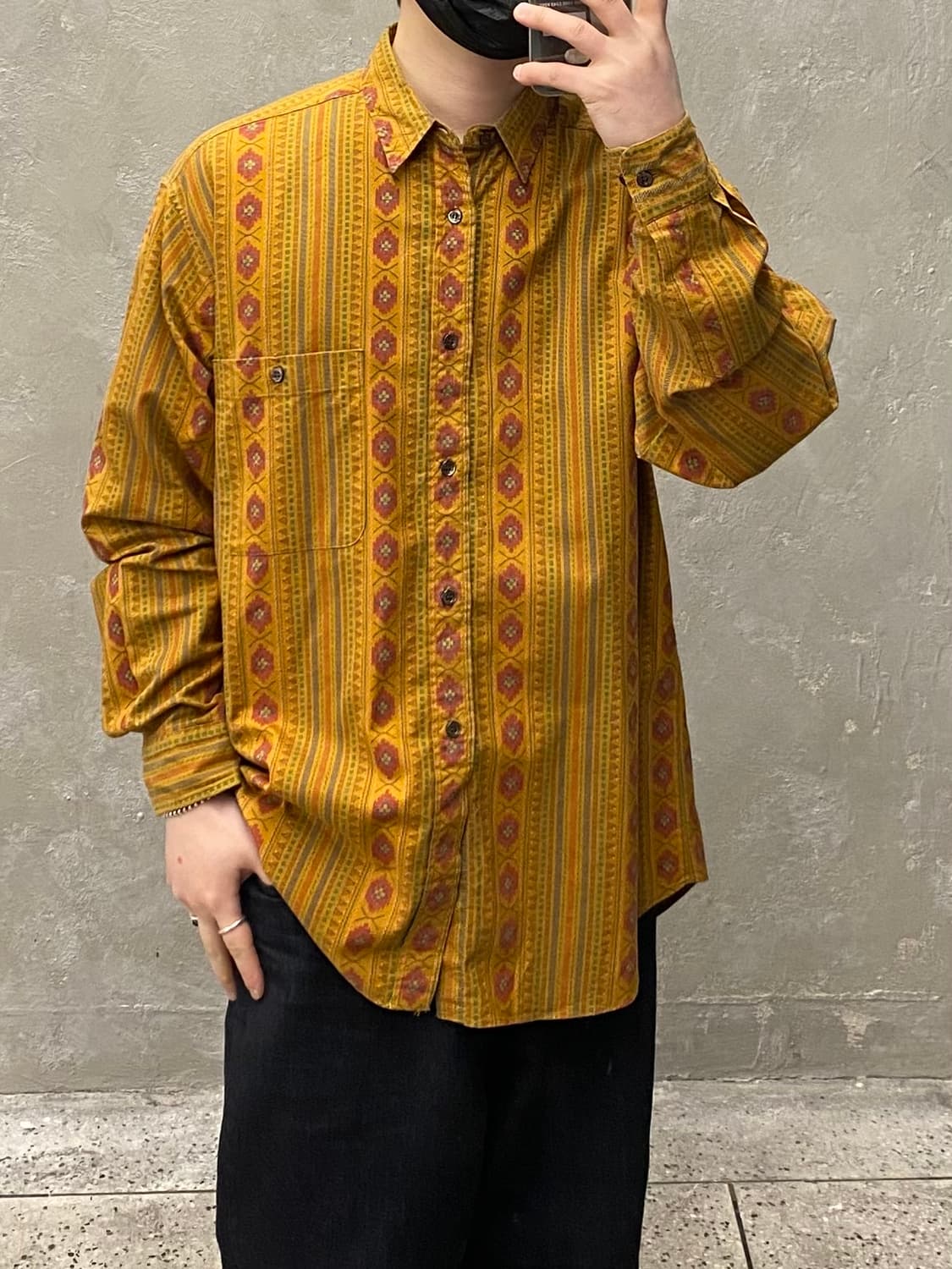 [L-XL] Guard Chain 네이티브 아메리칸 패턴 셔츠 상품이미지7