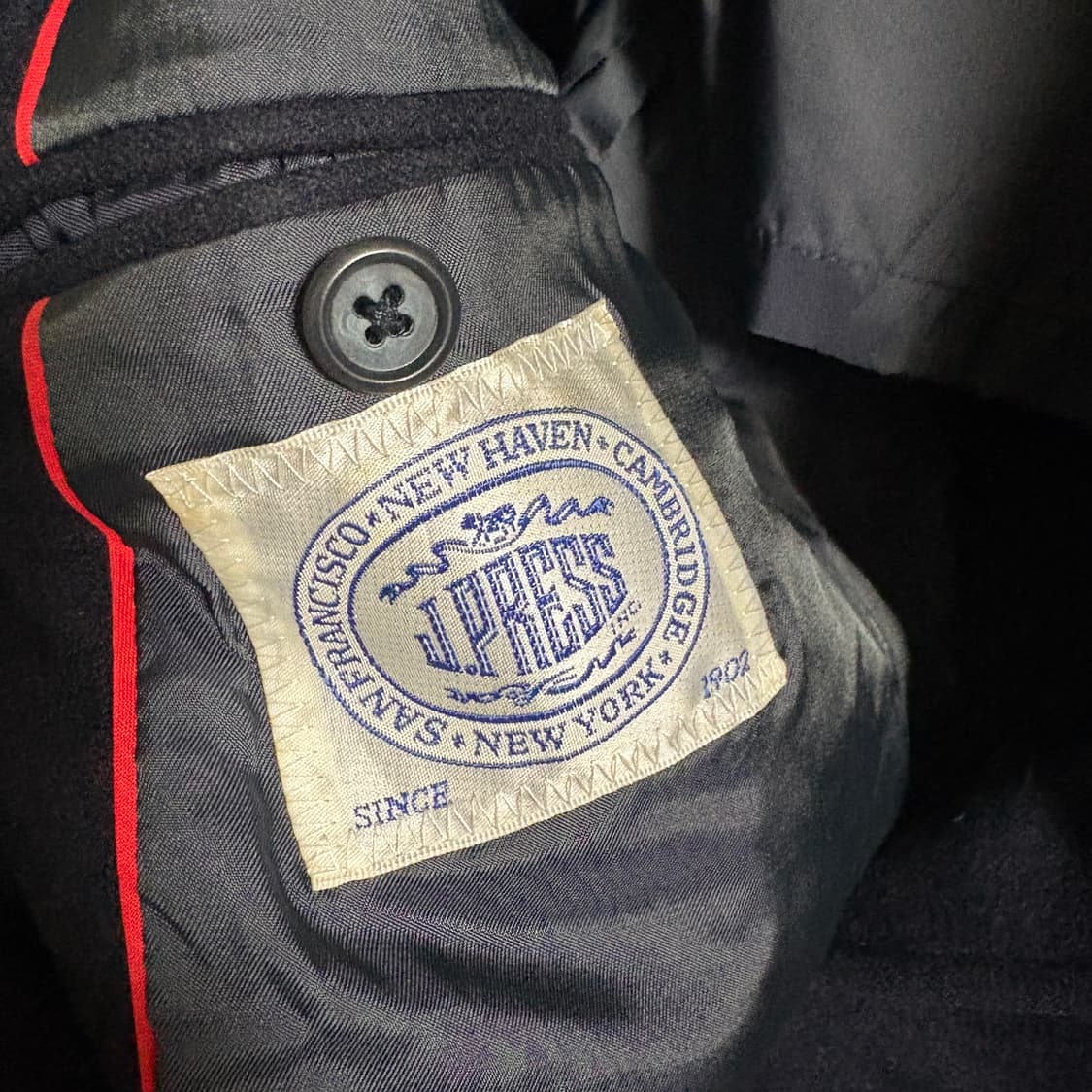 제이프레스 울 금장 블레이저 / 네이비, S 상품이미지7