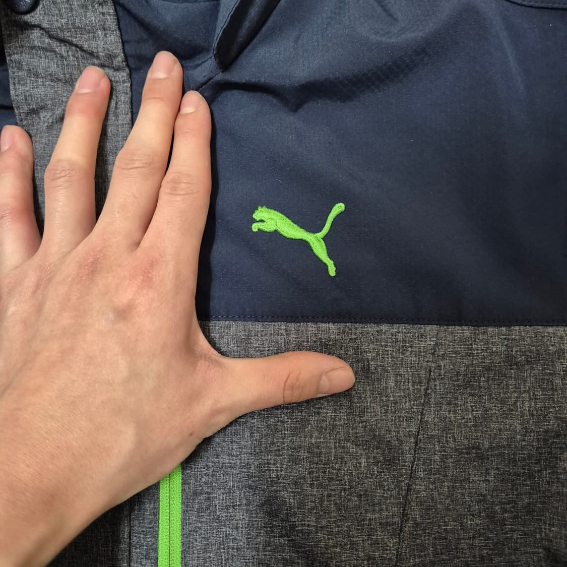 푸마 로고 바람막이 집업자켓 상품이미지5