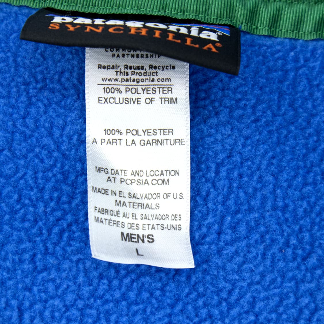 14FW 파타고니아 신칠라 스냅-T 블루/네이비 상품이미지8