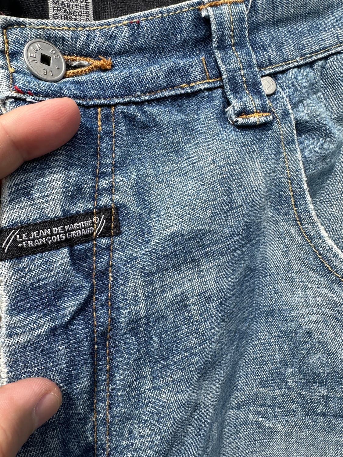 [40] 마리떼 프랑소와 저버 데님 하프팬츠 반바지 빈티지 상품이미지3