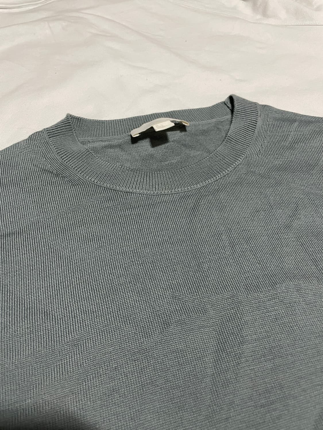 코스(COS) 메리노 크루 넥 스웨터 틸 블루 상품이미지5