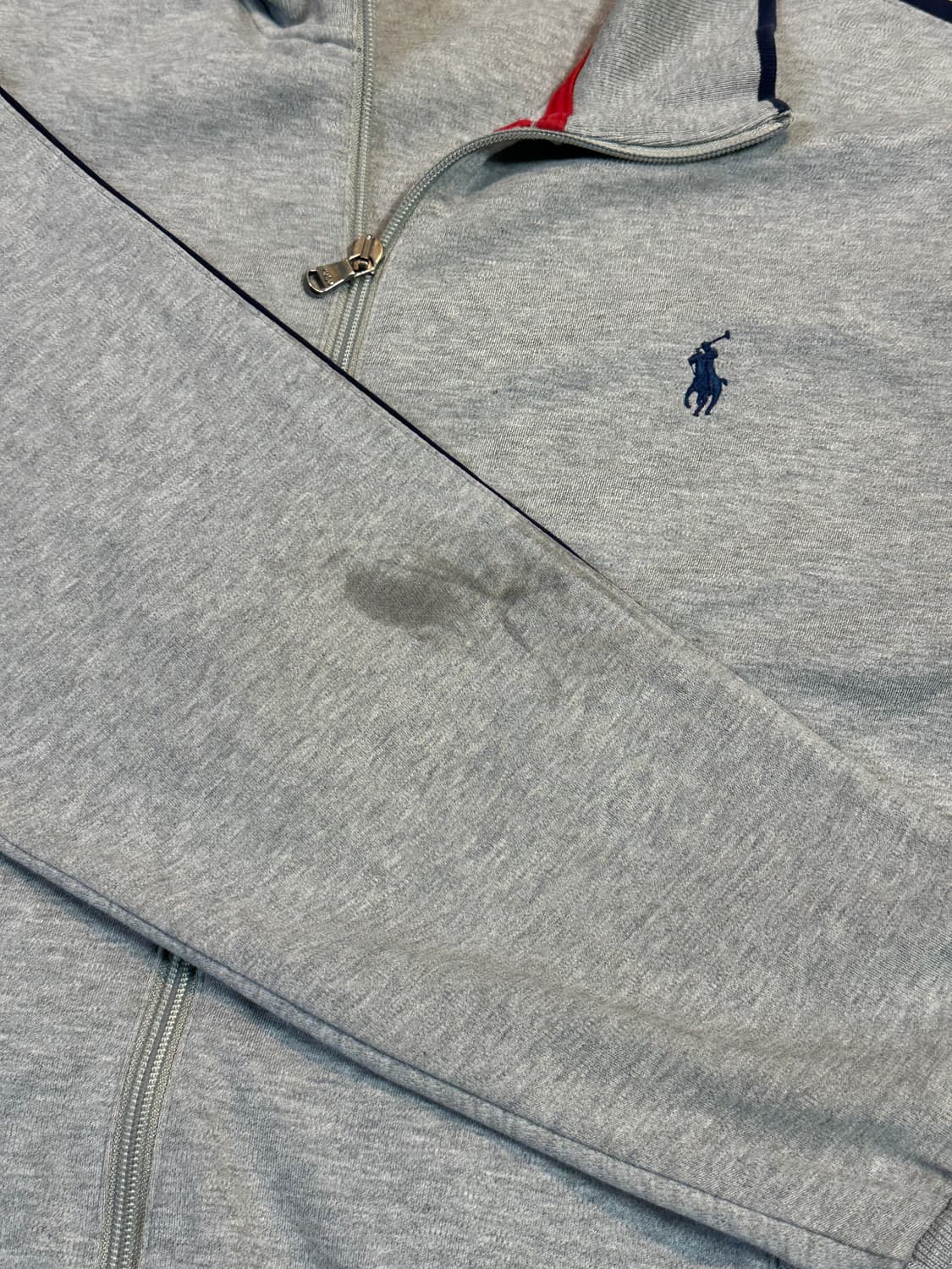 폴로 랄프로렌 사이드라인 네이비포니 코튼 집업 자켓 그레이 상품이미지6