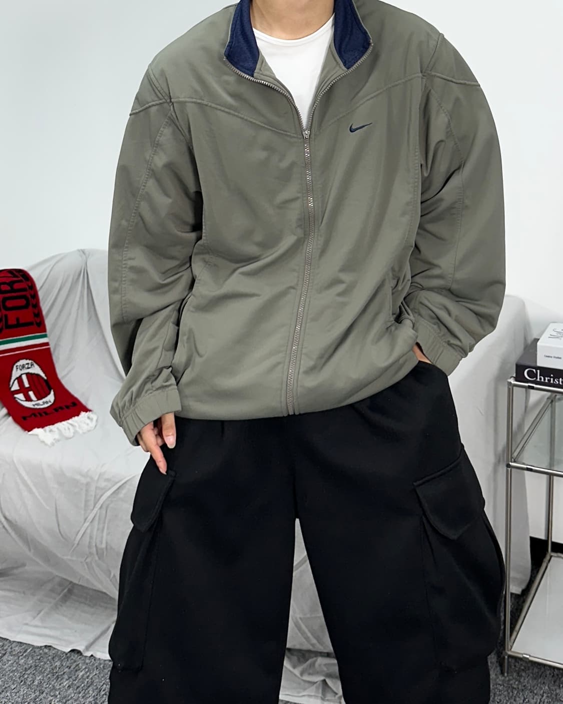 나이키 00s 카키 져지 L 상품이미지3