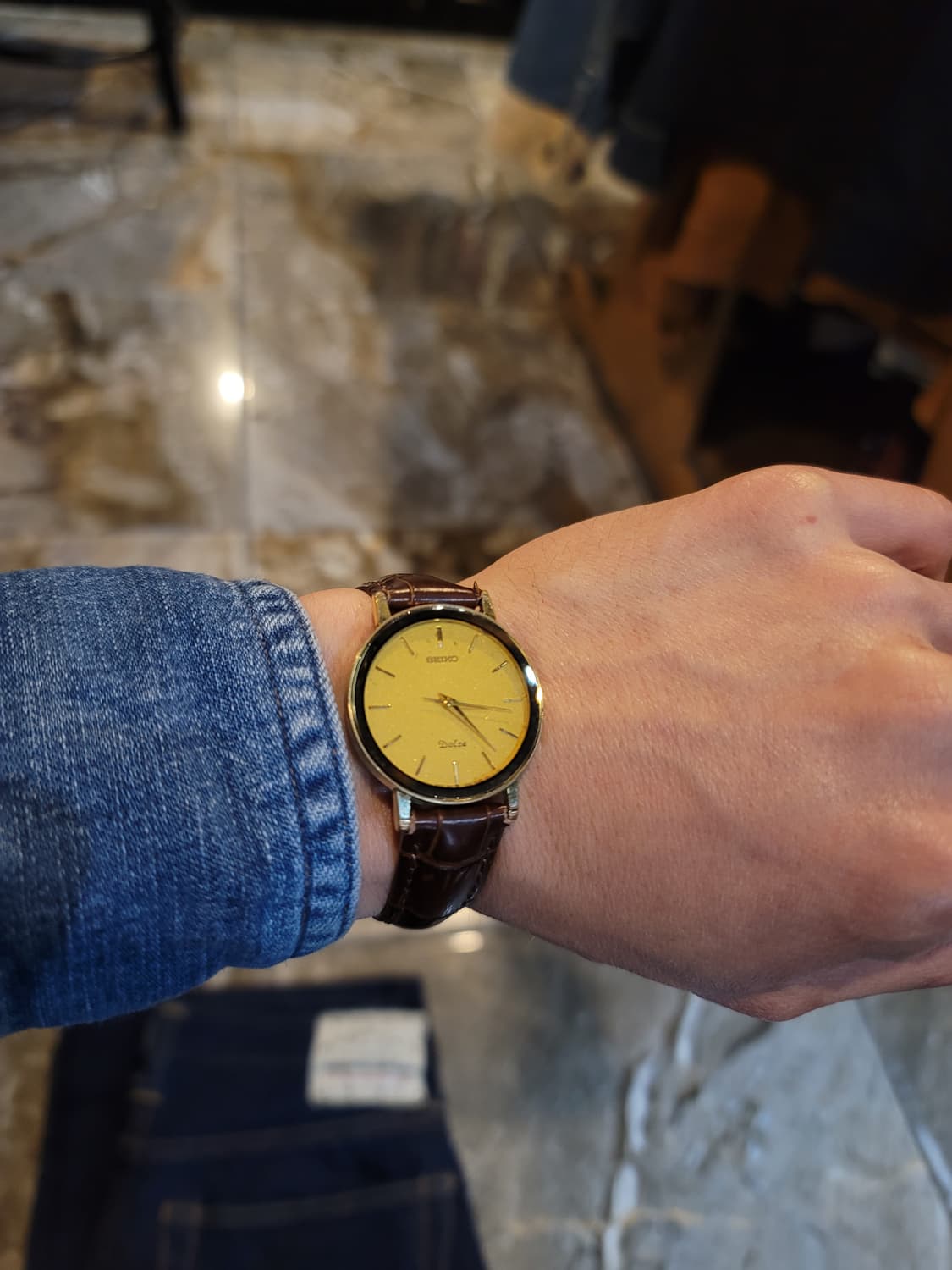 80년대 세이코 돌체 남성 금장 시계 상품이미지3