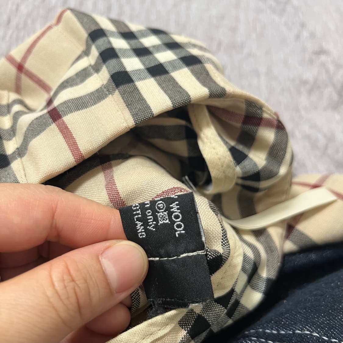버버리 체크 랩 스커트 uk8 상품이미지3