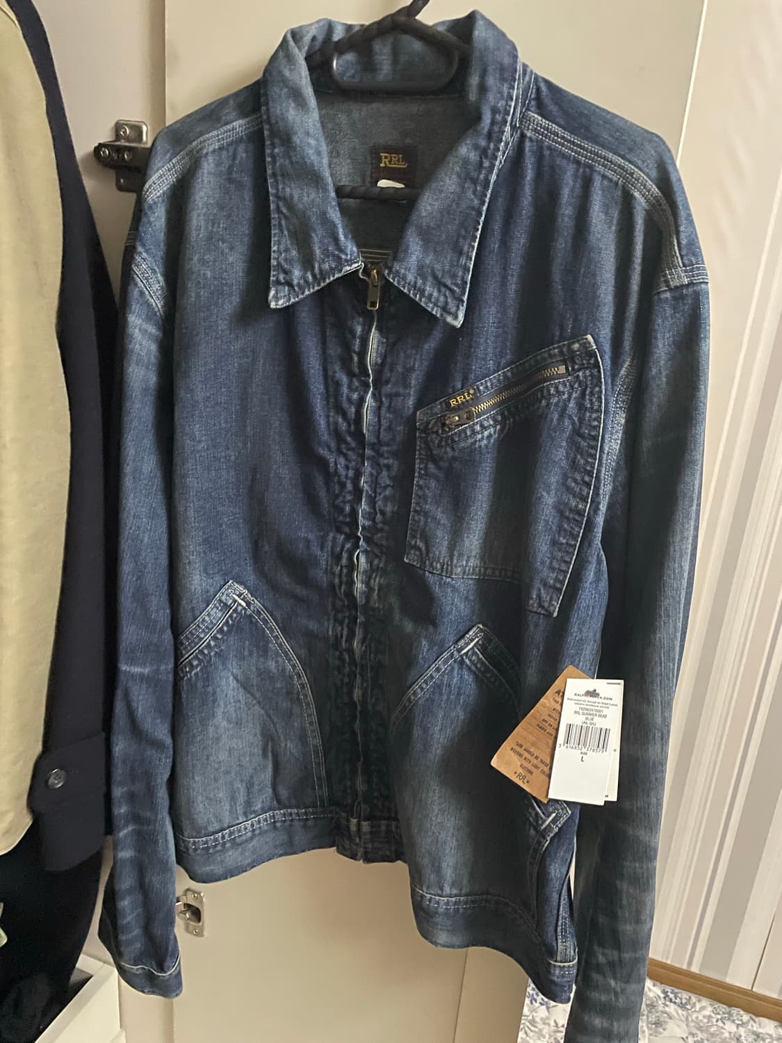 더블알엘 레이튼 인디고 데님자켓(L size)새상품 상품이미지2