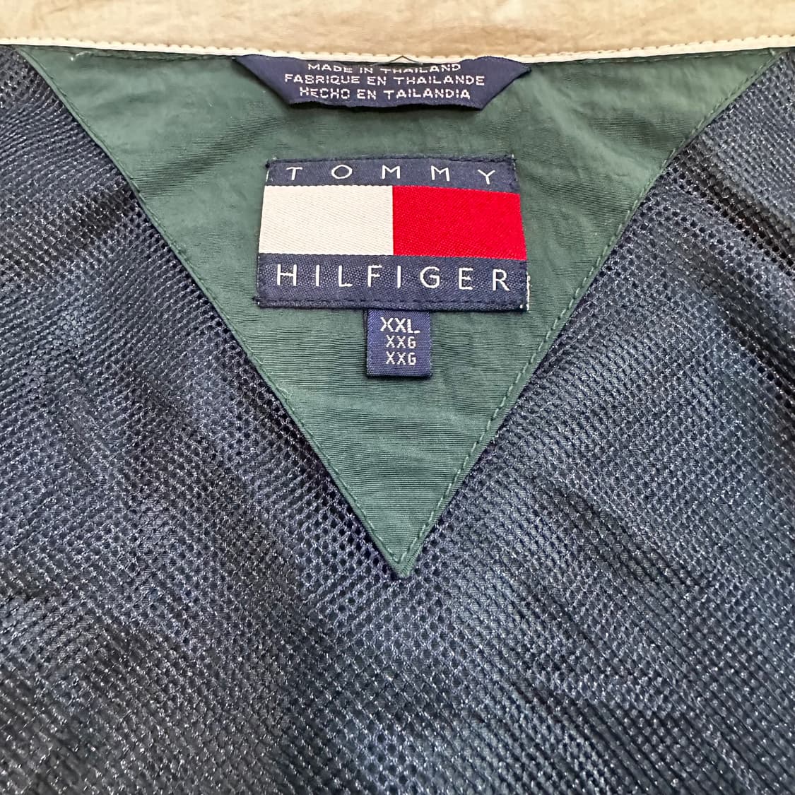 타미힐피거 올드스쿨 스펠아웃 윈드브레이커 자켓2XL 상품이미지5