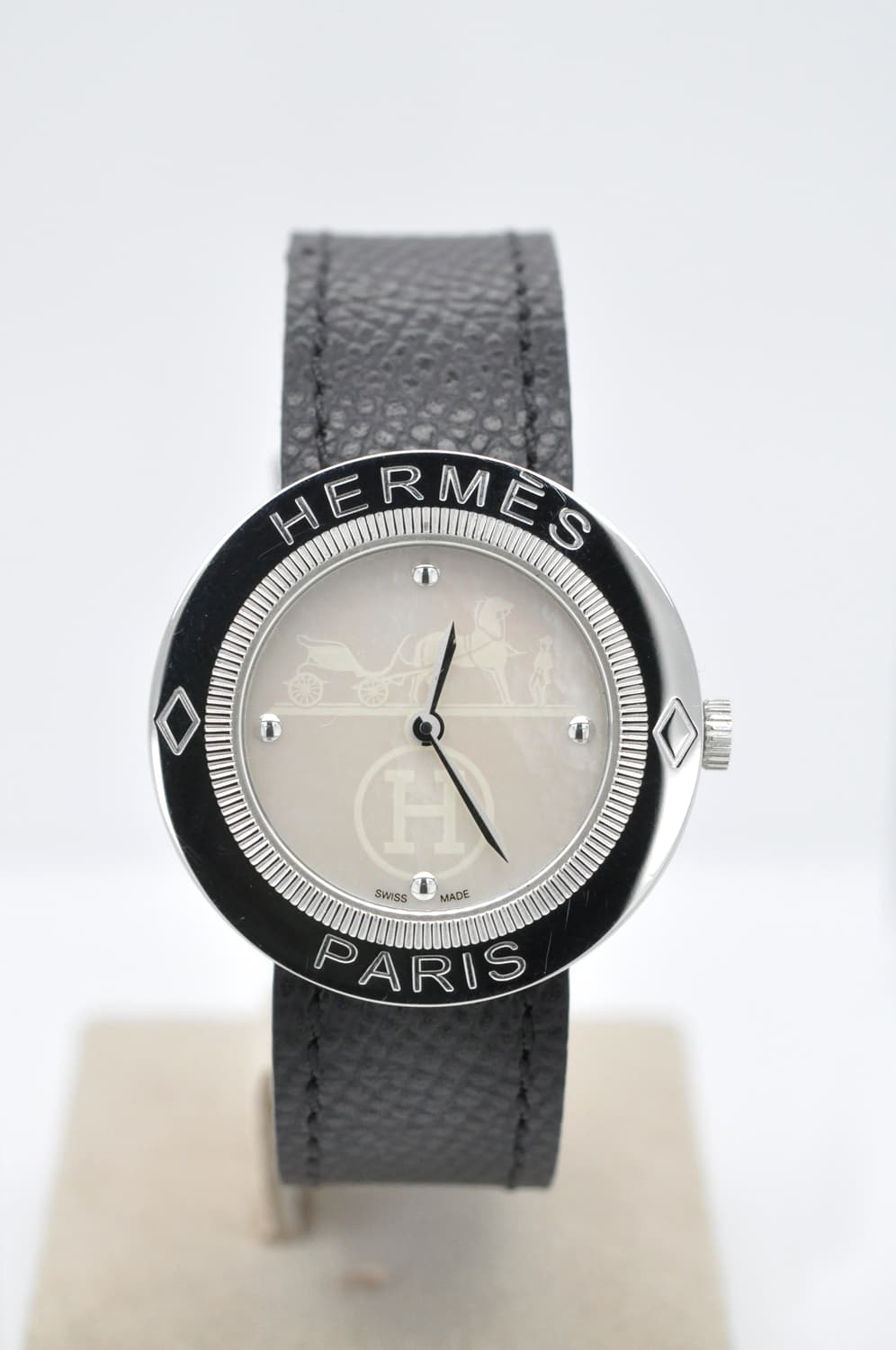 에르메스 Pass pass 중고명품 천연자개 손목시계 여성용 여성가죽시계 상품이미지2