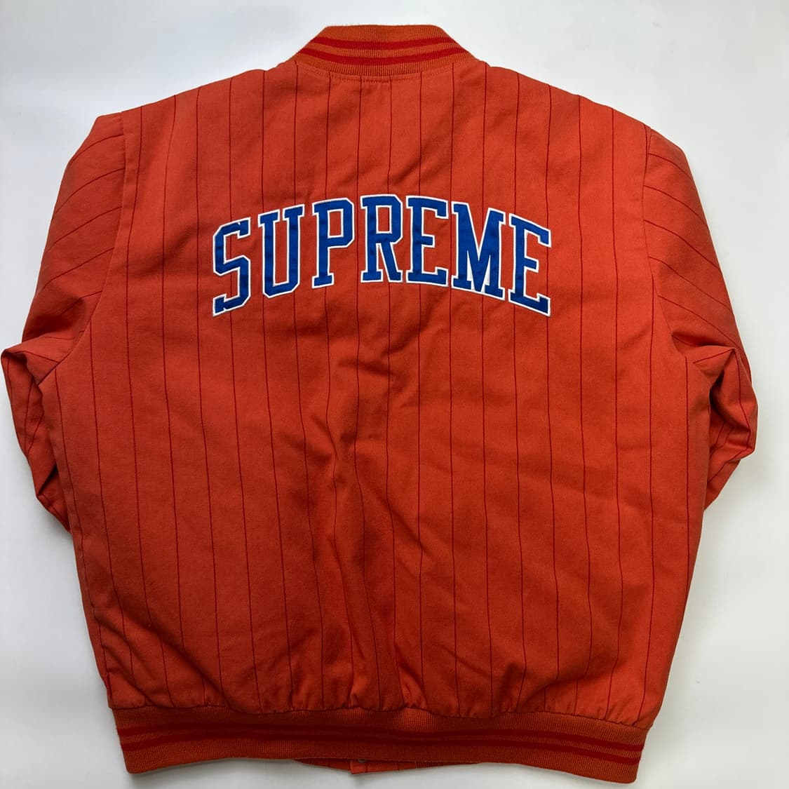 SUPREME 19SS Pinstripe 슈프림 바시티 자켓 상품이미지8