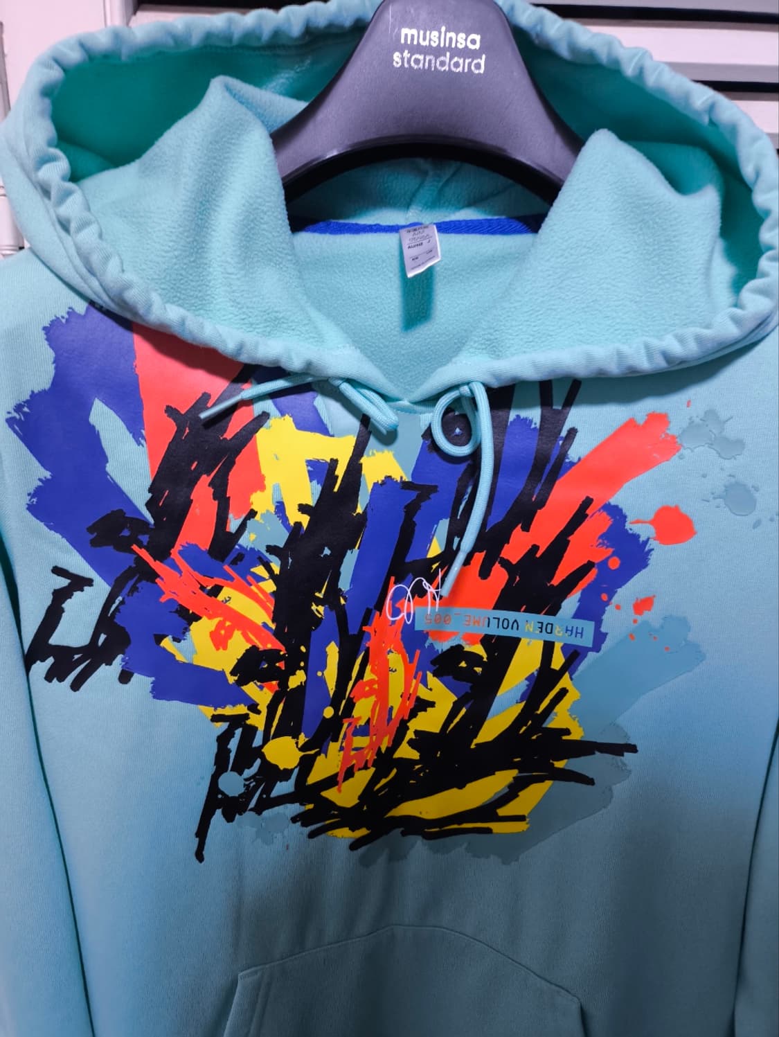 L 아디다스 바스켓볼 프린팅 후드티셔츠 상품이미지2