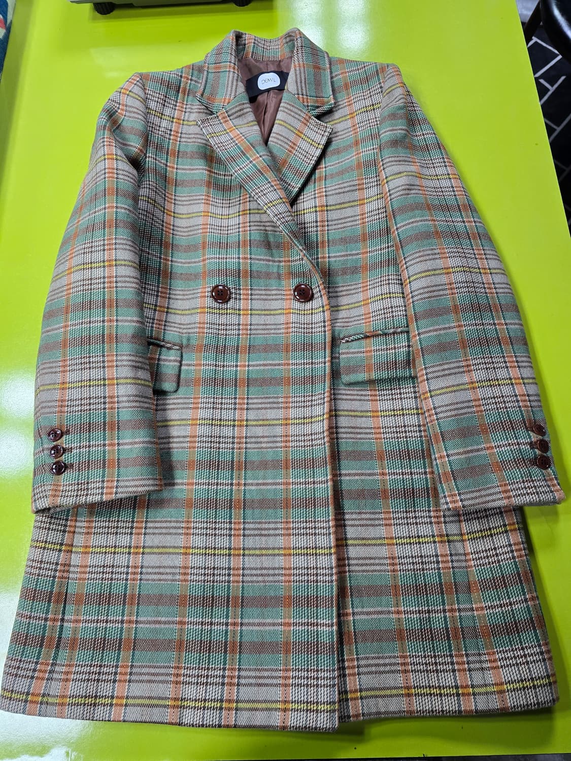 듀엘 체크 더블 코트 (1223) 상품이미지1