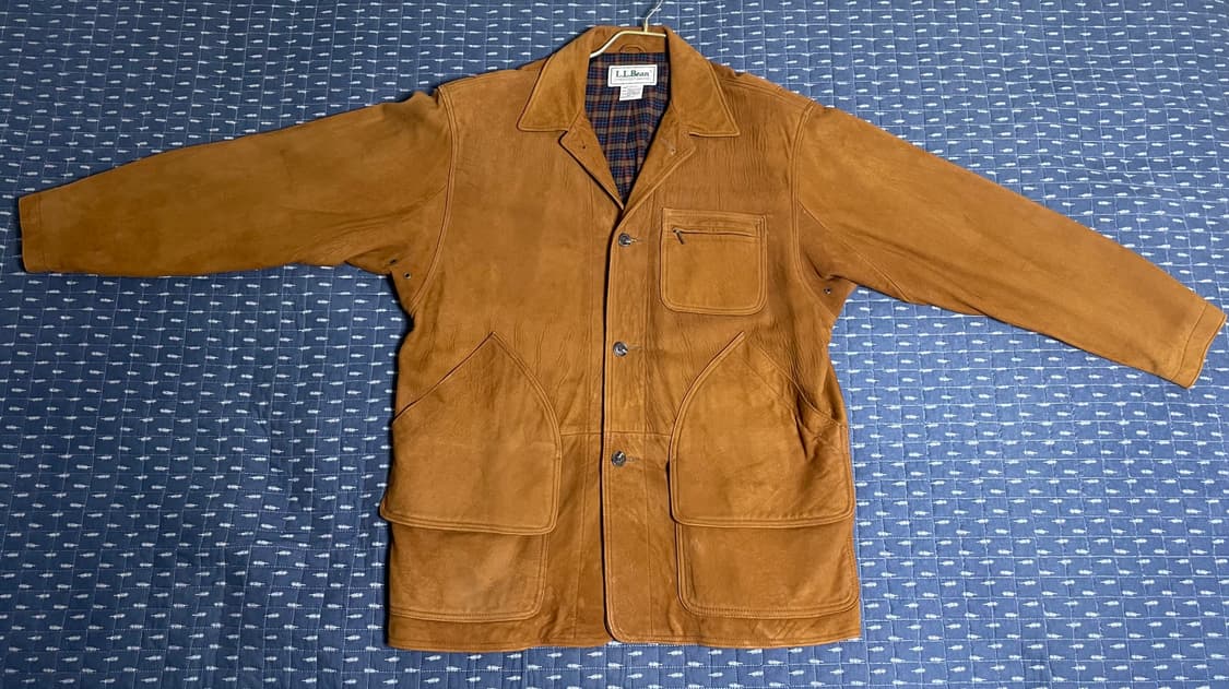 빈티지 엘엘빈 LL Bean USA 레더 헌팅 자켓 상품이미지2