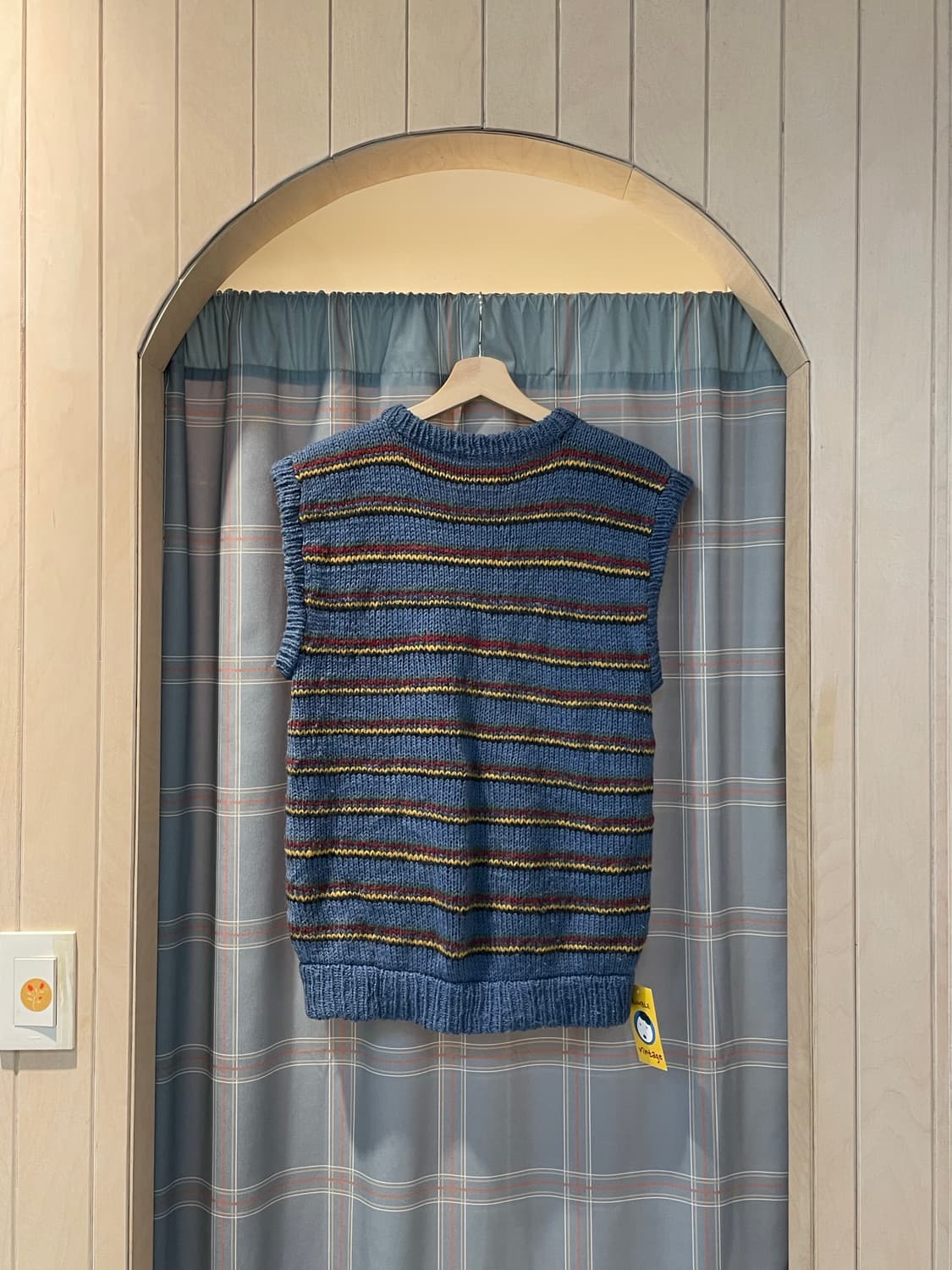 일본빈티지 스트라이프 니트조끼 상품이미지3