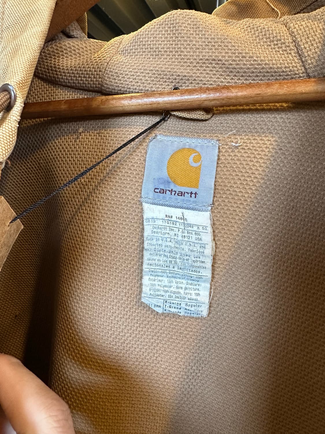 칼하트 디트로이트 페인팅 덕 액티브 워크 자켓 made in usa 상품이미지9