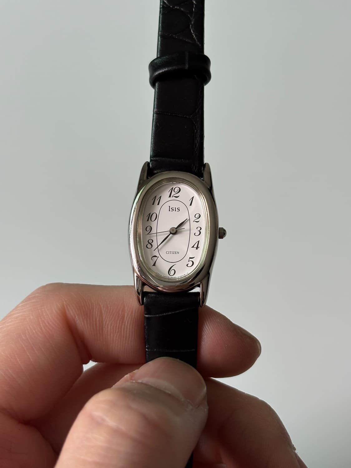 1990년대 Isis 아라빅 인덱스 실버 오벌 쿼츠 여성  상품이미지3