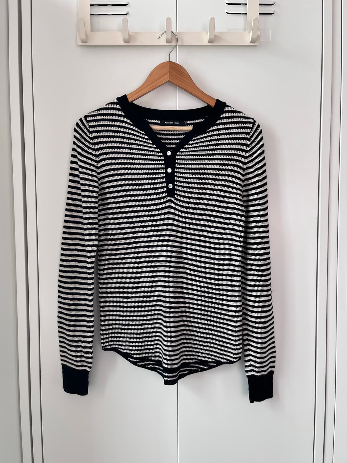 American holic 아메리칸홀릭 줄무늬 롱 슬리브 상품이미지3