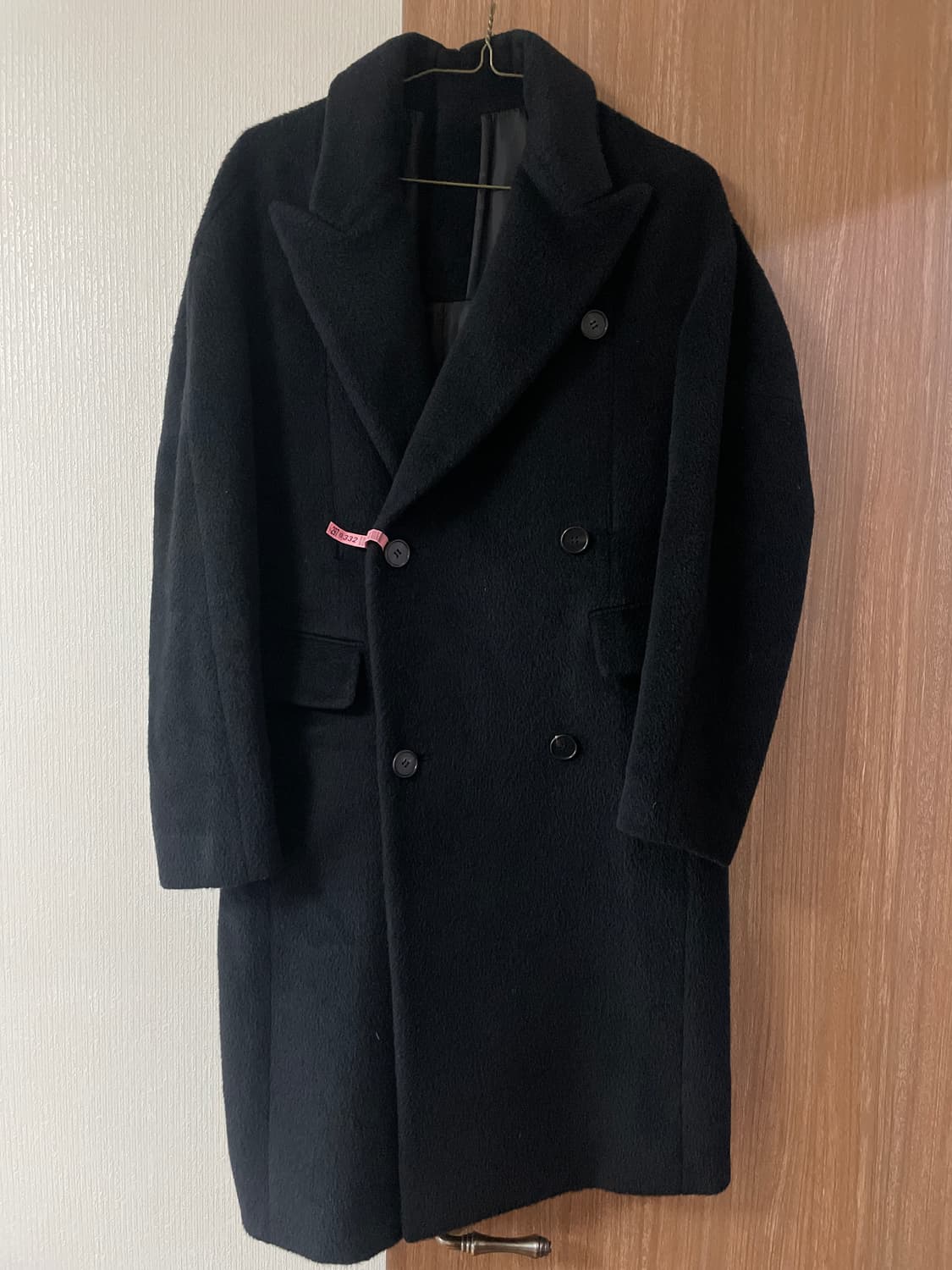 [M] SYSTEM 시스템옴므 오버사이즈 양모 알파카 더블 코트 상품이미지1