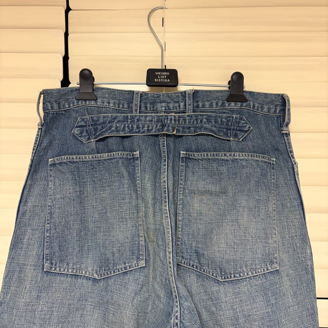 바우와우 US ARMY M35 빈티지 퍼티그 워크 데님 팬츠 L 상품이미지7