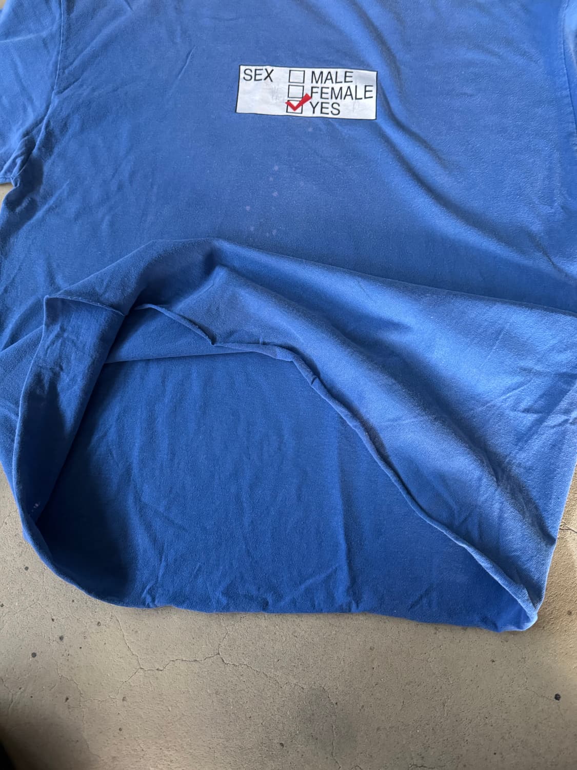 75$ 빈티지 90s usa 섹스 티셔츠 XL 상품이미지3