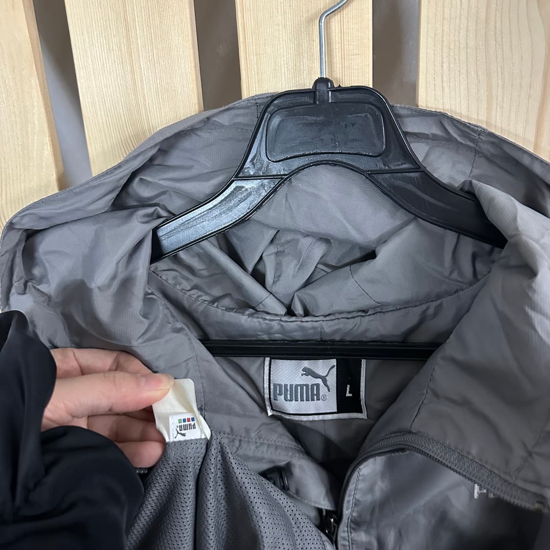 (L) 퓨마 그레이 바람막이 자켓 상품이미지5